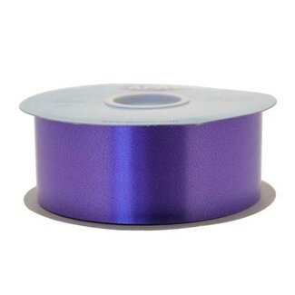 4A Ruban satiné poly | Couleur: Violet | Largeur 50 millimeter | Longueur 91 meter | Par rouleau