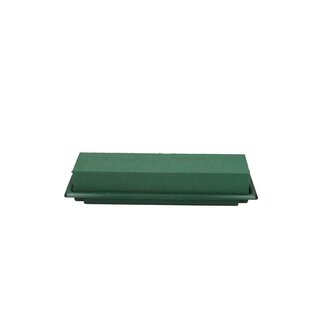 4A Oasis Table Deco Medi | Couleur: Vert | Longueur 25 centimeter | Largeur 9 centimeter | Hauteur 6 centimeter | Par 8 blocs