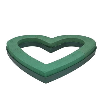 4A Oasis Cœur Ouvert | Couleur: Vert | Longueur 43 centimeter | Largeur 43 centimeter | Hauteur 5 centimeter | Par 2 cœurs