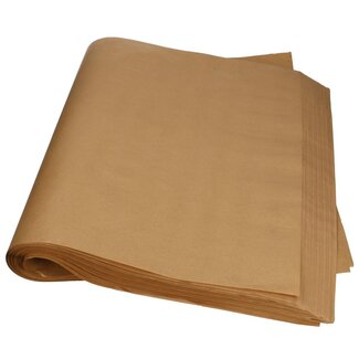 4A Braunkraft Papier Blatt | Farbe: Braun | Länge 50 centimeter | Breite 75 centimeter | 50 gram/m2 | Gewicht 5 kilo | Pro Rolle