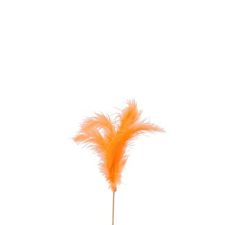 4A Federstecker | Farbe: Orange | Länge Feder 10 centimeter | Länge Stecker ± 50 centimeter | Pro 25 Stecker