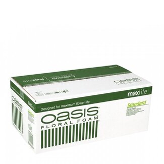 4A Oasis Block Standard | Farbe: Grün | Länge 23 centimeter | Breite 11 centimeter | Höhe 8 centimeter | Pro 35 Blöcke