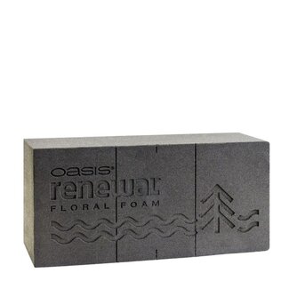 4A Oasis Bloc Renouvellement | Couleur: Gris | Longueur 23 centimeter | Largeur 11 centimeter | Hauteur 7.5 centimeter | Par 12 blocs