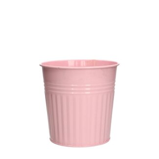 4A Zinc Flowerpot Plant pot “Zion” | Colour: Pink | Diameter 11 centimeter | Height 14 centimeter | Per 10 plant pots