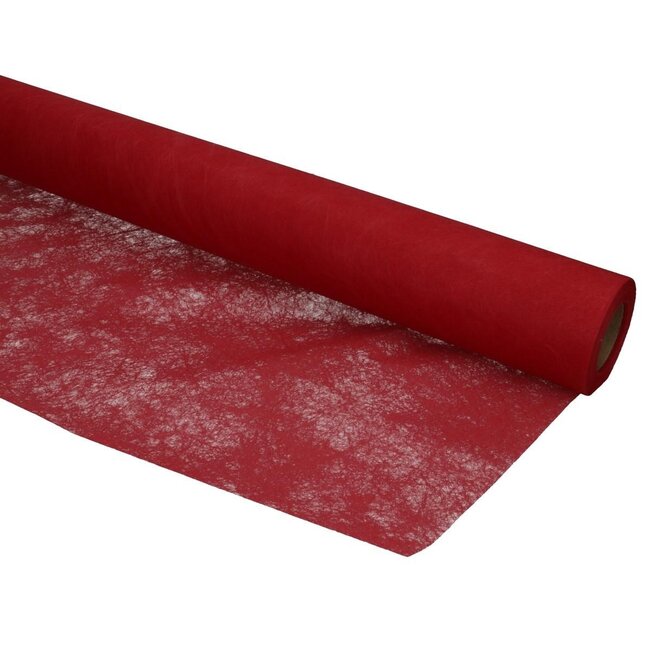 Textiel Mistral Fibre | Kleur: Rood | Breedte 75 centimeter | Lengte 20 meter | Per rol