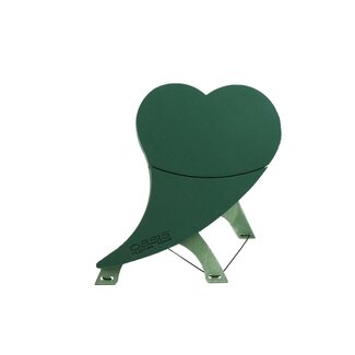 4A Oasis Bioline Heart with stand | Colour: Green | Length 50 centimetre | Width 48 centimetre | Height 5 centimetre | Per heart