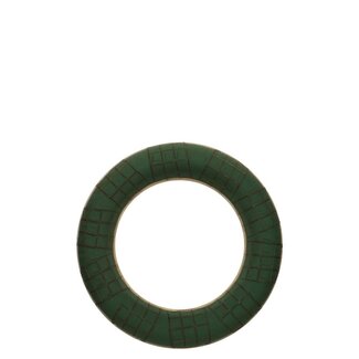 4A Steekschuim Basis Krans op hout | Kleur: Groen | Diameter 40 centimeter | Per 2 kransen