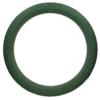 4A Couronne de mousse florale de base sur bois | Couleur: Vert | Diamètre 75 centimeter | Par 2 couronnes