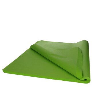 4A Feuille Papier de Soie | Couleur: Vert clair | Longueur 50 centimeter | Largeur 75 centimeter | 17 gram/m2 | Par 480 feuilles