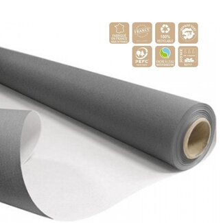 4A Papier op rol | Kleur: Grijs | Breedte 80 centimeter | Lengte 40 meter | 60 gram/m2 | Per rol