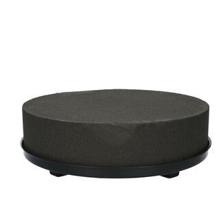 4A Oasis Eychenne Coussin | Couleur: Noir | Diamètre 28 centimeter | Par 2 coussins