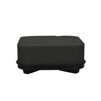 4A Oasis Kussen Vierkant | Kleur: Zwart | Lengte 20 centimeter | Per 6 kussens