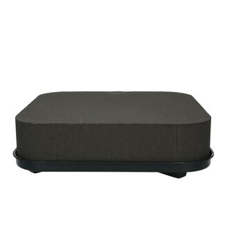 4A Oasis Eychenne Coussin Carré | Couleur: Noir | Longueur 30 centimeter | Par 2 coussins