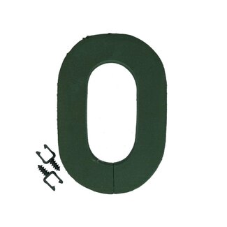 4A Oasis Mousse florale Chiffre “0” | Couleur: Vert | Hauteur 31 centimeter | Par chiffre