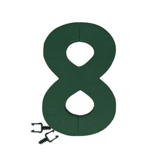 4A Oasis Steckschaum Ziffer “8” | Farbe: Grün | Höhe 31 centimeter | Pro Ziffer