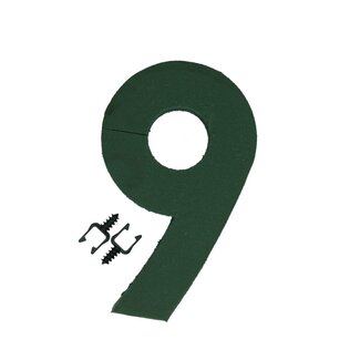 4A Oasis Steckschaum Ziffer “9” | Farbe: Grün | Höhe 31 centimeter | Pro Ziffer