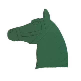 4A Oasis Pferd | Farbe: Grün | Länge 54 centimeter | Breite 62 centimeter | Pro Pferd