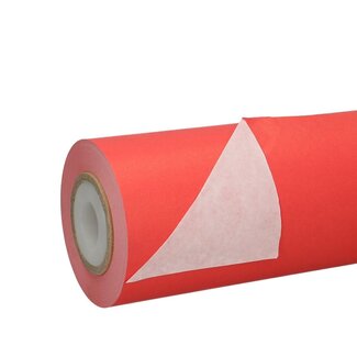 4A Paper on roll | Colour: Red | Width 25 centimeter | 50 gram/m2 | Weight 1.25 kilo | Per roll