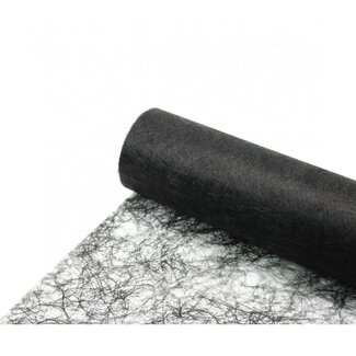 4A Textiel Fibre Linnen | Kleur: Zwart | Breedte 60 centimeter | Lengte 25 meter | Per rol