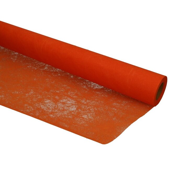 Textiel Mistral Fibre | Kleur: Oranje | Breedte 75 centimeter | Lengte 20 meter | Per rol