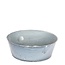 Zinken Bak Bloempot Plantenpot “Evan” | Kleur: Grijs | Diameter 25 centimeter | Hoogte 7.5 centimeter | Per 10 bakken
