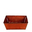Zinken Bak Bloempot Plantenpot “Evan” | Kleur: Bruin | Diameter 24.5 centimeter | Hoogte 7.5 centimeter | Per 10 bakken