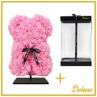 4A Bear of Foam Roses | Colour: Light pink | Height 25 centimetre | including stand | Per bear