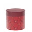Hatbox Geschenkbox “Amari Love” | Farbe: Rot | Durchmesser 12.5 centimeter | Höhe 12 centimeter | Pro 6 Schachteln