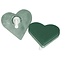 Oasis Ecobase Lady Hart | Couleur: Vert | Longueur 19 centimeter | Largeur 19 centimeter | Hauteur 4 centimeter | Par 2 coeurs