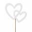 Herz-Stecker “My Love” | Farbe: Natuurlijk Weiß | Durchmesser 7.5 centimeter | Länge Stecker ± 10 centimeter | Pro 25 Stecker