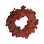 Gepreserveerde Eucalyptus Populus Krans | Kleur: Rood | Diameter 35 centimeter | Per krans