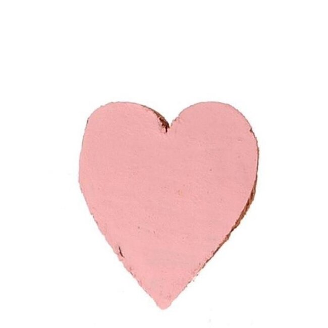 Decoration Heart of Coconut | Colour: Pink | Diameter 5.5 centimetre | Per 15 hearts