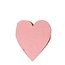Décoration Coeur de noix de coco | Couleur: Rose | Diamètre 5.5 centimeter | Par 15 cœurs