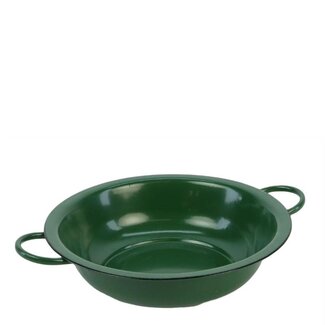 4A Zinc Dish Flowerpot Plant pot | Colour: Dark green | Diameter 34.5 centimeter | Height 9.5 centimeter | Per 8 dishes