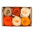 Gepreserveerde Roos | Kleur: Oranje | Diameter 6 centimeter | Per 6 rozen