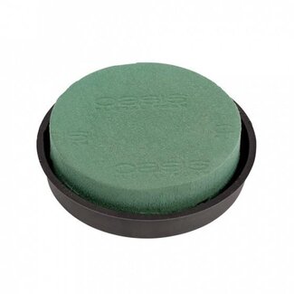 4A Oasis Posy Pad Naylorbase | Colour: Green | Diameter 15 centimetre | Per 2 holders
