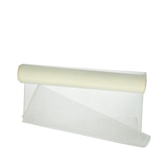 4A Textiel Organza | Kleur: Ivoorkleurig | Breedte 40 centimeter | Lengte 9 meter | Per rol