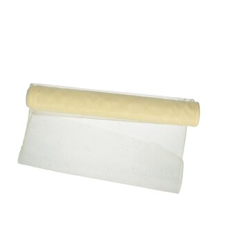 4A Textiel Organza | Kleur: Crèmekleurig | Breedte 40 centimeter | Lengte 9 meter | Per rol
