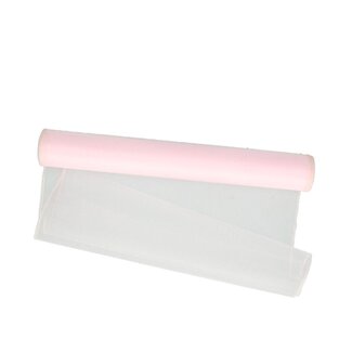 4A Textil Organza | Farbe: Rosa | Breite 40 centimeter | Länge 9 meter | Pro Rolle