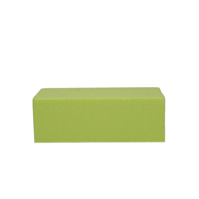 Oasis Bloc de mousse florale colorée | Couleur: jaune citron | Longueur 23 centimeter | Largeur 11 centimeter | Hauteur 8 centimeter | Par 4 blocs