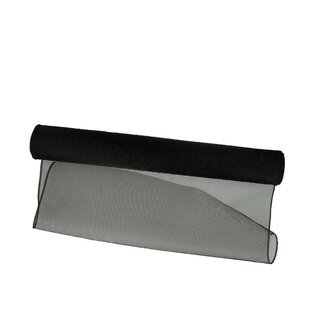 4A Textiel Organza | Kleur: Zwart | Breedte 40 centimeter | Lengte 9 meter | Per rol