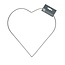 Metal Heart Wire Frame | Colour: Silver-coloured | Diameter 35 centimetre | Per 10 hearts