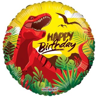 4A Party! Ballon “Happy Birthday” | Kleur: Rood | Diameter 45 centimeter | Per 10 ballonnen
