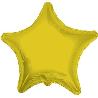 4A Party! Ballon Ster | Kleur: Goudkleurig | Diameter 45 centimeter | Per 10 ballonnen