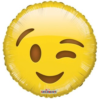 4A Party! Ballon “Emoji” | Kleur: Geel | Diameter 45 centimeter | Per 10 ballonnen