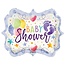 Party! Ballon “Baby Shower” | Kleur: Gemengde Kleuren | Diameter 45 centimeter | Per 10 ballonnen