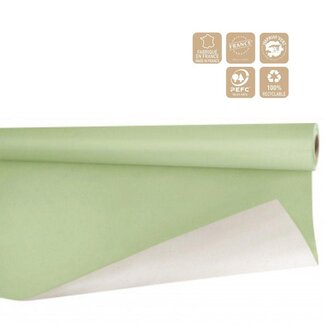 4A Bietpapier auf Rolle | Farbe: Mintgrün | Breite 80 centimeter | Länge 40 meter | 80 gram/m2 | Pro Rolle