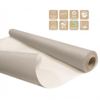 4A Eco Wasserfestes Papier auf Rolle | Farbe: Grau | Breite 80 centimeter | Länge 25 meter | Pro Rolle