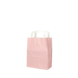 4A Papieren Tassen | Kleur: Lichtroze | Lengte 18 centimeter | Breedte 8 centimeter | Hoogte 23 centimeter | Per 50 tassen