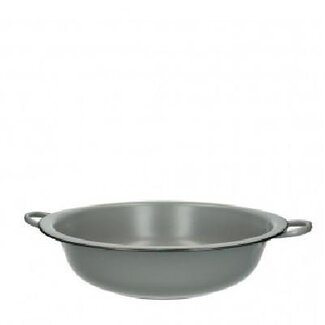 4A Zinken Schaal Bloempot Plantenpot | Kleur: Grijs | Diameter 34.5 centimeter | Hoogte 9.5 centimeter | Per 8 schalen